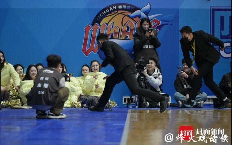 CBA赛场“意外”：两只猫咪闯入捣乱，保安上演爆笑追逐战